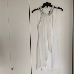 Adrianna Papell white dress.